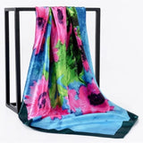 Silk Women Hair Neck Square Scarves Office Ladies Shawl - Namata Newyork
