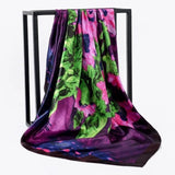 Silk Women Hair Neck Square Scarves Office Ladies Shawl - Namata Newyork