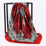 Silk Women Hair Neck Square Scarves Office Ladies Shawl - Namata Newyork