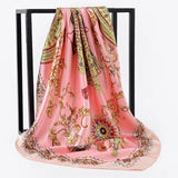 Silk Women Hair Neck Square Scarves Office Ladies Shawl - Namata Newyork