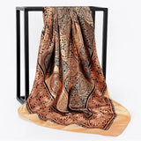 Silk Women Hair Neck Square Scarves Office Ladies Shawl - Namata Newyork