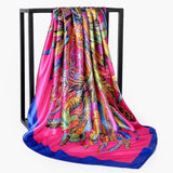 Silk Women Hair Neck Square Scarves Office Ladies Shawl - Namata Newyork