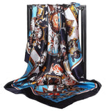 Silk Women Hair Neck Square Scarves Office Ladies Shawl - Namata Newyork