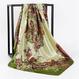 Silk Women Hair Neck Square Scarves Office Ladies Shawl - Namata Newyork
