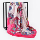 Silk Women Hair Neck Square Scarves Office Ladies Shawl - Namata Newyork