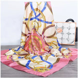 Silk Women Hair Neck Square Scarves Office Ladies Shawl - Namata Newyork