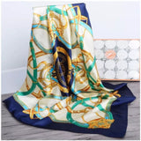 Silk Women Hair Neck Square Scarves Office Ladies Shawl - Namata Newyork