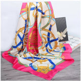 Silk Women Hair Neck Square Scarves Office Ladies Shawl - Namata Newyork