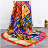 Silk Women Hair Neck Square Scarves Office Ladies Shawl - Namata Newyork