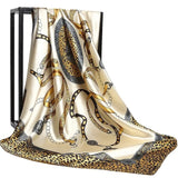Silk Women Hair Neck Square Scarves Office Ladies Shawl - Namata Newyork