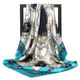 Silk Women Hair Neck Square Scarves Office Ladies Shawl - Namata Newyork