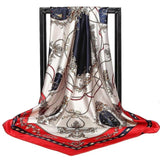 Silk Women Hair Neck Square Scarves Office Ladies Shawl - Namata Newyork