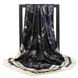 Silk Women Hair Neck Square Scarves Office Ladies Shawl - Namata Newyork