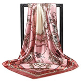 Silk Women Hair Neck Square Scarves Office Ladies Shawl - Namata Newyork