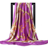 Silk Women Hair Neck Square Scarves Office Ladies Shawl - Namata Newyork
