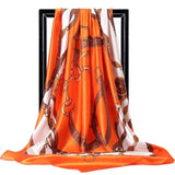 Silk Women Hair Neck Square Scarves Office Ladies Shawl - Namata Newyork