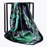 Silk Women Hair Neck Square Scarves Office Ladies Shawl - Namata Newyork
