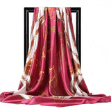 Silk Women Hair Neck Square Scarves Office Ladies Shawl - Namata Newyork
