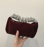 Celebrity Party Bag Velvet Rhinestone Handbag