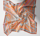 Luxury Belt Rope Print Silk Scarf Square Scarf Headband