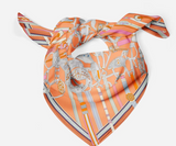 Luxury Belt Rope Print Silk Scarf Square Scarf Headband