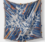 Luxury Belt Rope Print Silk Scarf Square Scarf Headband