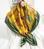 Silk Women Hair Neck Square Scarves Office Ladies Shawl
