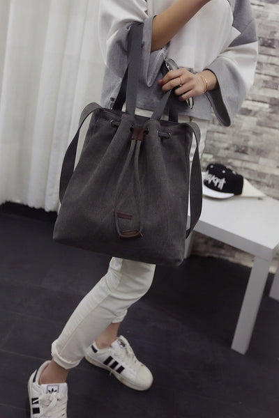 Spring new canvas handbag simple shoulder bag - Namata Newyork