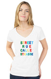 women's v neck t shirt