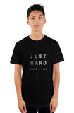Just hard working  men's t shirt