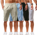 New style men's casual sports cotton and linen comfortable  shorts jogging pants - Namata Newyork