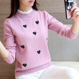 Women Sweater Solid Color Embroidery - Namata Newyork