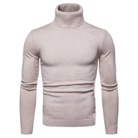 Men's Warm  sweater Slim Fit  Long Sleeve Solid Color Autumn Winter - Namata Newyork