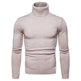 Men's Warm  sweater Slim Fit  Long Sleeve Solid Color Autumn Winter - Namata Newyork