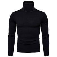 Men's Warm  sweater Slim Fit  Long Sleeve Solid Color Autumn Winter - Namata Newyork