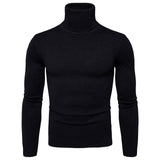 Men's Warm  sweater Slim Fit  Long Sleeve Solid Color Autumn Winter - Namata Newyork