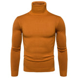 Men's Warm  sweater Slim Fit  Long Sleeve Solid Color Autumn Winter - Namata Newyork