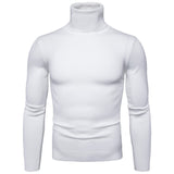 Men's Warm  sweater Slim Fit  Long Sleeve Solid Color Autumn Winter - Namata Newyork