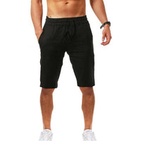 New style men's casual sports cotton and linen comfortable  shorts jogging pants - Namata Newyork