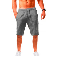 New style men's casual sports cotton and linen comfortable  shorts jogging pants - Namata Newyork