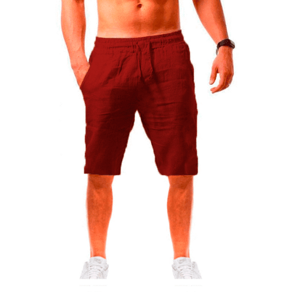 New style men's casual sports cotton and linen comfortable  shorts jogging pants - Namata Newyork