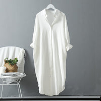 Woman Cotton Shirt Dress - Namata Newyork