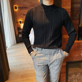 Top Quality Autumn Winter Solid Twist Sweater Men - Namata Newyork