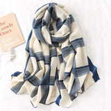 Luxury Cotton Scarf Large Shawls