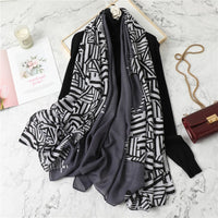 Luxury Cotton Scarf Large Shawls