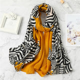 Luxury Cotton Scarf Large Shawls