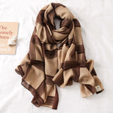 Luxury Cotton Scarf Large Shawls