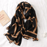 Luxury Cotton Scarf Large Shawls