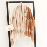 Luxury Cotton Scarf Large Shawls