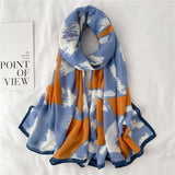 Luxury Cotton Scarf Large Shawls